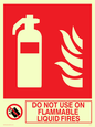 FZ377: do not use on flammable liquid fires