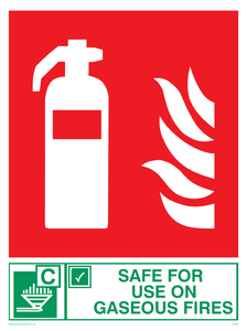 FZ381: safe for use on gaseous fires