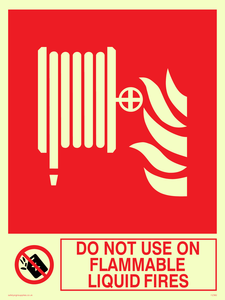 FZ382: do not use on flammable liquid fires