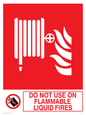 FZ382: do not use on flammable liquid fires