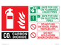 FZ385: CO2 Fire Extinguisher Identification Sign