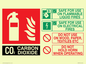 FZ385: CO2 Fire Extinguisher Identification Sign