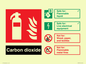 FZ385: CO2 Fire Extinguisher Identification Sign