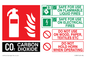 FZ385: CO2 Fire Extinguisher Identification Sign