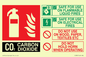 FZ385: CO2 Fire Extinguisher Identification Sign