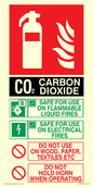 FZ385: CO2 Fire Extinguisher Identification Sign