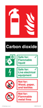 FZ385: CO2 Fire Extinguisher Identification Sign