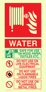 FZ386: this fire hose contains water instructions for use