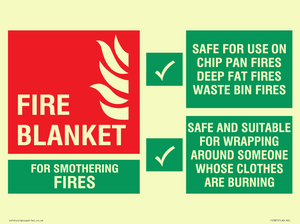 FZ387: fire blanket  instructions for use