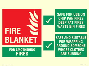 FZ387: fire blanket  instructions for use