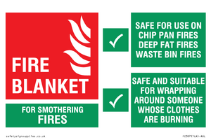 FZ387: fire blanket  instructions for use
