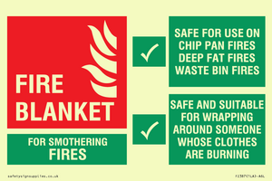 FZ387: fire blanket  instructions for use