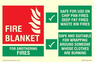 FZ387: fire blanket  instructions for use