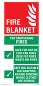 FZ387: fire blanket  instructions for use