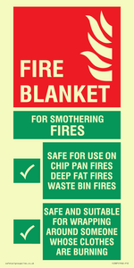 FZ387: fire blanket  instructions for use