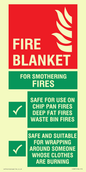 FZ387: fire blanket  instructions for use