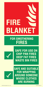 FZ387: fire blanket  instructions for use