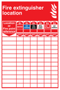 FZ389: fire extinguisher location chart