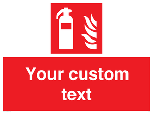 FZ7333: Custom Fire extinguisher Sign