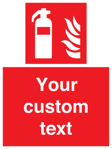 FZ7333: Custom Fire extinguisher Sign
