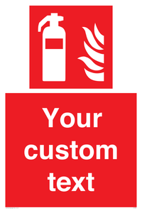 FZ7333: Custom Fire extinguisher Sign