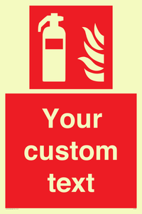 FZ7333: Custom Fire extinguisher Sign