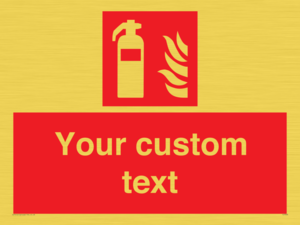 FZ7333: Custom Fire extinguisher Sign