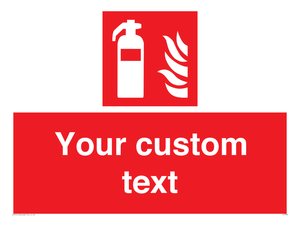 FZ7333: Custom Fire extinguisher Sign
