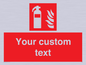 FZ7333: Custom Fire extinguisher Sign