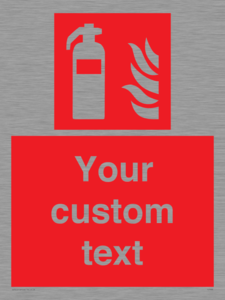 FZ7333: Custom Fire extinguisher Sign