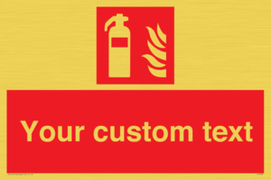 FZ7333: Custom Fire extinguisher Sign