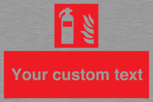FZ7333: Custom Fire extinguisher Sign – Viking Signs
