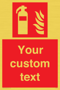 FZ7333: Custom Fire extinguisher Sign