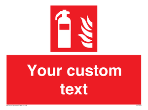 FZ7333: Custom Fire extinguisher Sign
