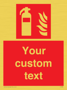 FZ7333: Custom Fire extinguisher Sign