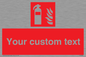 FZ7333: Custom Fire extinguisher Sign