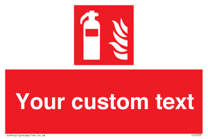 FZ7333: Custom Fire extinguisher Sign