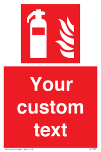 FZ7333: Custom Fire extinguisher Sign