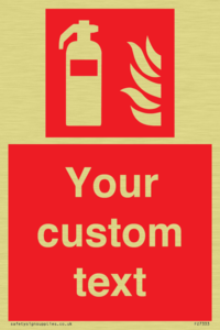 FZ7333: Custom Fire extinguisher Sign