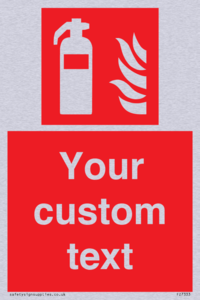 FZ7333: Custom Fire extinguisher Sign