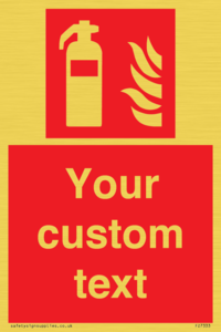 FZ7333: Custom Fire extinguisher Sign