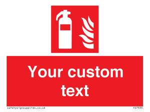 FZ7333: Custom Fire extinguisher Sign