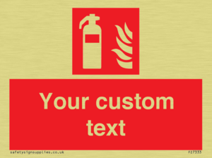 FZ7333: Custom Fire extinguisher Sign