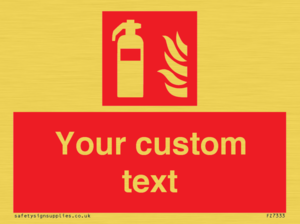 FZ7333: Custom Fire extinguisher Sign