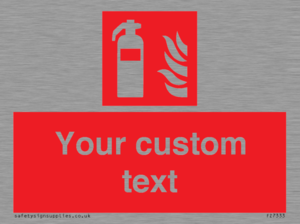 FZ7333: Custom Fire extinguisher Sign