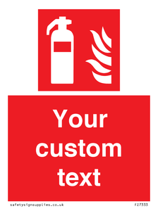 FZ7333: Custom Fire extinguisher Sign
