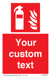 FZ7333: Custom Fire extinguisher Sign