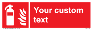 FZ7333: Custom Fire extinguisher Sign