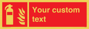 FZ7333: Custom Fire extinguisher Sign