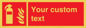 FZ7333: Custom Fire extinguisher Sign